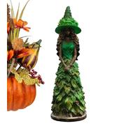 Figurine de sorcière Déco Maison Halloween Statue Artisanale | Sculpture Décorative Bureau Pour Propriétaires Locataires Bureau à Domicile Salon Chambre Étude Étagère à Livres Chevet