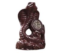 Figurine de Statue d'ornement en Bois de 8 cm | Décoration de Serpent, Petites Figurines d'animaux de Table