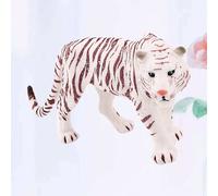 Figurine De Tigre Blanc En Plastique, Modèle Animal Réaliste, Statique, Mâle, Artisanat, 1 Pièce