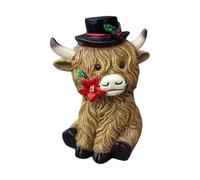 Figurine de vache des Highlands, décoration de cuisine de vache des Highlands,Décoration de cuisine de vache avec statue de vache en résine - Décoration créative de vache Highl