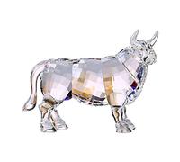Figurine de vache en cristal de bœuf - Décoration d'intérieur - Blanc