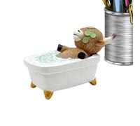 Figurine de vache - Rustique, amusante, esthétique, antidérapante - Petite statue de vache mignonne pour extérieur, salon, table, bureau, étagère, bureau, appartement, dortoir, fête, anniversaire