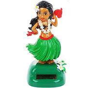 Figurine de vacillement solaire, décoration de voiture alimentée par l'énergie solaire, danser à balancement, fille hawaïenne, pour le rebord de fenêtre de voiture, tableau de bord, bureau