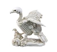 Figurine de vautour, Décoration d'Halloween avec vautour squelette - Statue de décoration pour la maison avec squelette en résine, figurine de collection, statue d'Halloween pour la décoration