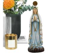 Figurine de Vierge Marie en résine - Petite statue religieuse - Pour maman, grand-mère, maison, église, bureau