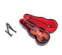 Figurine de violon jouable 2026, figurines miniatures en bois à collectionner, le plus petit instrument de musique miniature au monde avec son et musique triste, cadeau amusant