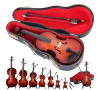 Figurine de violon jouable 2026 - Le plus petit instrument de musique miniature du monde avec son réel et musique triste, accessoire de maison de poupée, ornement de collection, porte-clés et cadeau