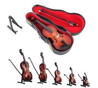 Figurine de violon jouable, instrument de musique miniature avec son et musique triste, accessoire de maison ou porte-clés pour cadeau unique pour femme