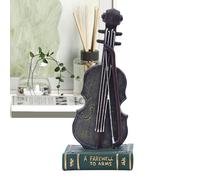 Figurine de violon - Statue d'instrument faite à la main, décoration musicale artistique, décoration élégante sur le thème classique avec finition artisanale détaillée | Idéal pour l'amélioration du