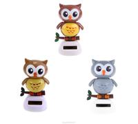 Figurine De Voiture En Forme De Hibou Secouant, Décoration De Voiture, Statue Interactive, Décoration Soloar De Bureau, Livraison Directe My16 22