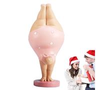 Figurine de yoga en résine - 10,9 x 9,9 x 24,9 cm - Grande statue de grande femme - Artisanat moderne de femme - Décoration de table artistique - Sculpture de yoga décorative pour la méditation, la