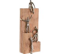 Figurine déco Home ESPRIT Marron Argenté naturel 15 x 10 x 39 cm