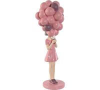 Figurine déco Home ESPRIT Rose Violet chica 11 x 11,7 x 32 cm