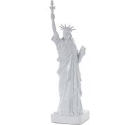 Figure, Sculpture Décorative / Statue De La Liberté, New York, Usa / Polyresin 40cm Blanc