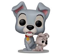 Figurine décoratif Funko POP Disney Lady And The Tramp Tramp With Puppy Gris 9 cm