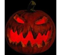 Figurine Décorative (21 x 17 cm) Citrouille Orange Blanc G