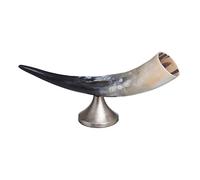 Figurine décorative Corne 34 x 9 x 15 cm Naturel Noir