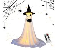 Figurine décorative de fantôme d'Halloween pour extérieur, accessoire pour scène d'horreur et ornements saisonniers pour familles et professionnels