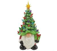 Figurine décorative de nain de Noël en résine pour bureau et table de bureau, avec un charmant motif vieil homme pour créer un environnement saisonnier confortable