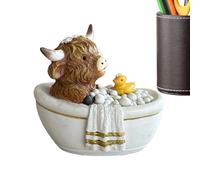 Figurine Décorative De Vache - Statue De Ferme en Résine, Figurines De Jouets Mignonnes Chambre D', Décoration De Table De La Saint-Valentin avec Un Design Détaillé | Idéal pour Table De Chevet