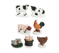 Figurine décorative dessins assortis BigBuy Home Blanc TU