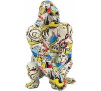 Figurine décorative DKD Home Decor 14 x 13 x 22 cm Coloré Gorille Moderne