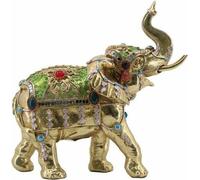 Figurine décorative DKD Home Decor 24 x 12 x 23,5 cm Éléphant Or Moderne