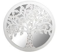 Figurine Décorative - Dkd Home Decor - Arbre - Bois De Manguier - Miroir - 60 X 2 X 60 Cm