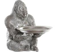 Figurine décorative DKD Home Decor couleur argent Gorille colonial 38 x 55 x 52 cm