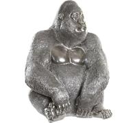Figurine décorative DKD Home Decor couleur argent Gorille colonial 46 x 40 x 61 cm