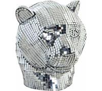 Figurine décorative DKD Home Decor couleur argent Léopard résine (31 x 27 x 32 cm)