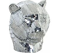 Figurine décorative DKD Home Decor couleur argent Léopard résine (31 x 27 x 32 cm)