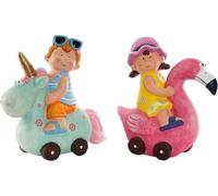 Figurine décorative DKD Home Decor Enfants Fibre de verre (2 pcs)