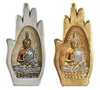 Figurine Décorative - Dkd Home Decor - Estándar - Gris Et Doré - Résine - 10 X 7,2 X 20,9 Cm