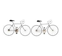 Figurine Décorative - Dkd Home Decor - Estándar - Métal - Bleu Et Noir - 49x82x10 Cm