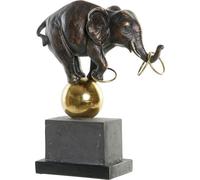 Figurine décorative DKD Home Decor FD-181242 Eléphant Noir Or Métal Résine Moderne (31 x 13 x 41 cm)