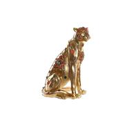 Figurine décorative DKD Home Decor Gold Leopard résine coloniale (25,5 x 17 x 33 cm)
