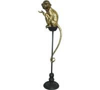 Figurine décorative DKD Home Decor Or Métal Résine Coloniale Singe (32 x 21 x 105 cm)