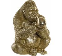 Figurine décorative DKD Home Decor Or résine Gorille Moderne (33 x 33 x 43 cm)