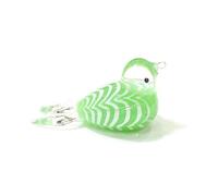 Figurine décorative d'oiseau en verre de Murano Miniature, Style japonais, accessoires de décoration de jardin féerique for la maison, jolis ornements d'animaux faits à la main ( Color : Mint , Size :