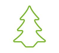 Figurine Décorative EDM Vert Sapin 45 x 3 x 62 cm