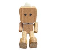 Figurine décorative en bois pour tableau de bord | Figurine humaine en bois pour tableau de bord, fonction diffuseur d'huile amusante pour les trajets en voiture, les voyages, les anniversaires, les