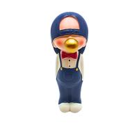 Figurine décorative enfant garçon avec bulle de chewing-gum, figurine décorative en poly, multicolore, dimensions : L x l x H 8 cm x 8 cm x 18 cm.