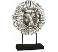 Figurine Décorative - Gift Decor - Lion Argenté - 28 X 38,5 X 11,5 Cm - 4 Unités - Intérieur