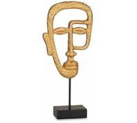 Figurine Décorative - Gift Decor - Visage Doré - 19,5 X 38 X 10,5 Cm - 4 Unités - Multicolore
