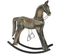 Figurine décorative - HOME ESPRIT - ESPRIT Cheval - Marron Noir Gris - 41 x 12 x 49 cm - Intérieur