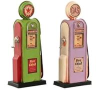 Figurine décorative - HOME ESPRIT - Magenta Pistache - 4 x 7 x 17 cm - Lot de 2 - Multicolore