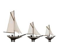 Home ESPRIT Figurine décorative Blanc Marron méditerranéen 55 x 8 x 70 cm (3 pièces)