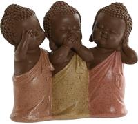 Figurine décorative Home ESPRIT Orange Coral Lime Resin Oriental Buddha 15.5 x 6 x 13 cm - Marque : Home Home ESPRIT - EAN : 8424002158460