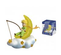 Figurine Décorative Le Petit Prince Pêchant dans les Nuages en Résine